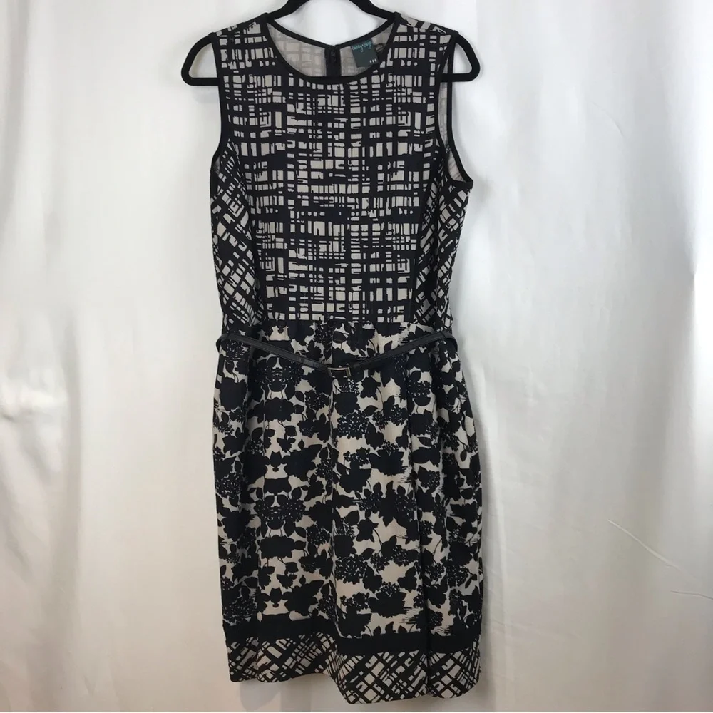 Gabby Skye Tan/Black Mixed Print Dress - Picture 15 of 16